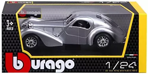 Bugatti Atlantic 1936, 1:24 srebrny na Arena.pl