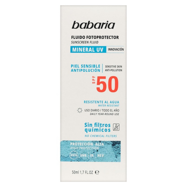 Babaria Sunscreen Fluid Face Cream SPF50 zdjęcie 1