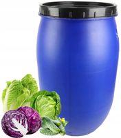 BECZKA PLASTIKOWA 120L DO KISZENIA KAPUSTY OGÓRKI atest na żywność zakrętka