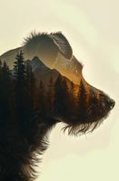 Plakat 53x81cm Psi Duch Lasu