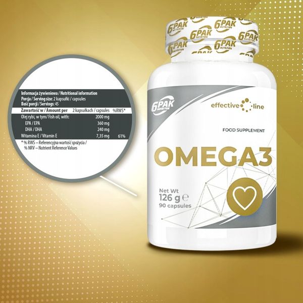 OMEGA 3 FORTE NATURALNY OLEJ Z RYB TRAN + WIT E zdjęcie 4