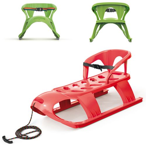 Sanki z oparciem BEZZY SEAT + Ślizg + śnieżkomat na Arena.pl