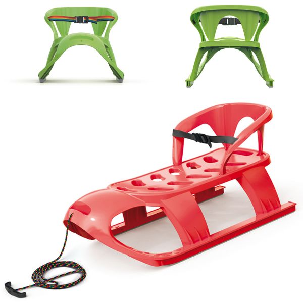 Sanki z oparciem BEZZY SEAT + Ślizg + śnieżkomat zdjęcie 3