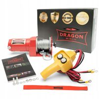 2000 lbs WYCIĄGARKA DRAGON 12V ELEKTRYCZNA WCIĄGARKA linowa do pługa quada
