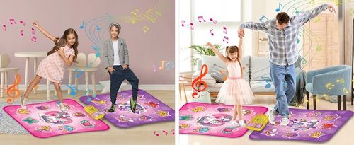 MATA DO TAŃCZENIA MUZYCZNA DLA DZIECI INTERAKTYWNA LED BLUETOOTH 9 × POZIOM na Arena.pl