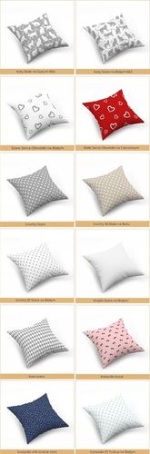 Zestaw 4 poszewek na poduszki, jaśki, 40x40 cm, 100% bawełna, mix na Arena.pl