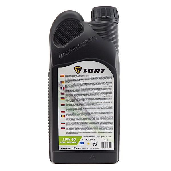 Olej silnikowy 10W40 1L SORT motocyklowy 4T semi hiszpański motorsport zdjęcie 2