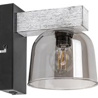 Skandynawska lampa ścienna Cardamom 3081 sypialniana czarna srebrna