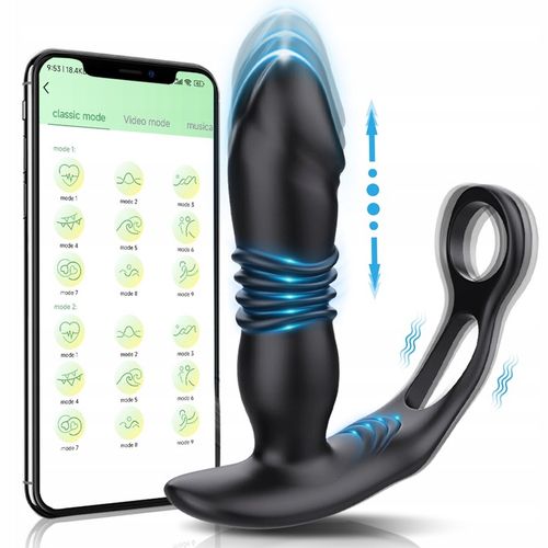 wibrator prostaty Męski masażer prostaty APP Pierścień wibrujący odbytu na Arena.pl