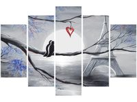 OBRAZ PTAKI ROMANTYCZNYM PARYŻU