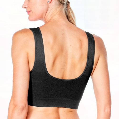 3-pak Biustonoszy Bezszwowych bez Zapięć i Fiszbin z Push-up Wkładkami, L na Arena.pl