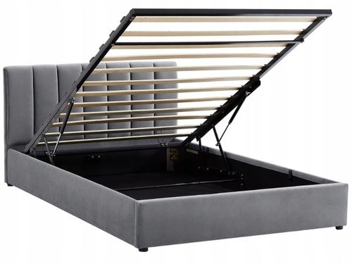 Łóżko 120x200 tapicerowane z zagłówkiem i stelażem MONTREAL VELVET na Arena.pl