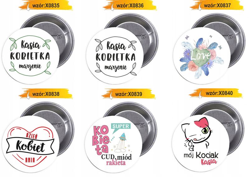 Przypinki buttony 8 marca wzory tanio hit zdjęcie 9