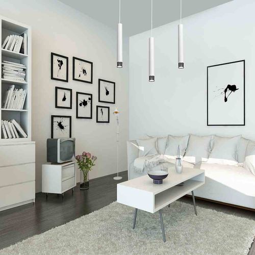 LAMPA WISZĄCA DANI WHITE/CHROME 3XGU10 na Arena.pl