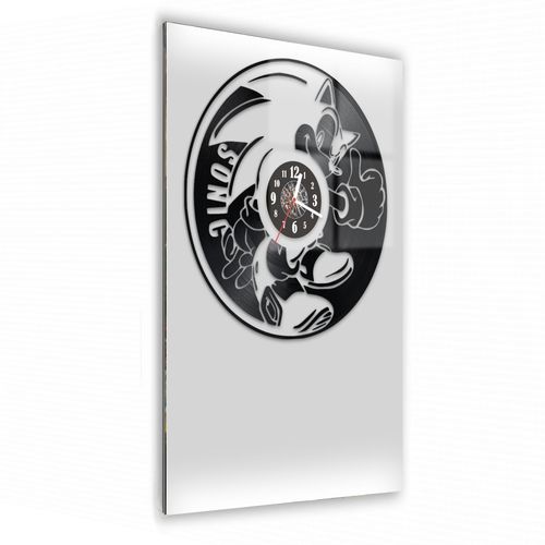 Zegar Ścienny z płyty winylowej na lustrze BAJKI 64 wzory 29x59cm na Arena.pl