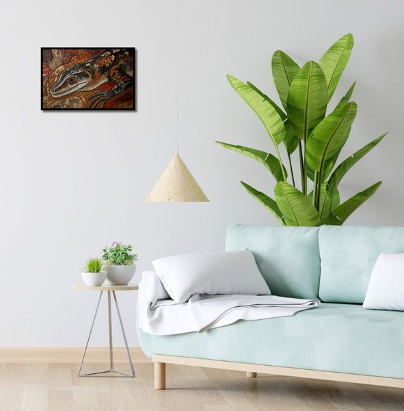 Plakat 45x30cm Oko Jaszczurki zdjęcie 4