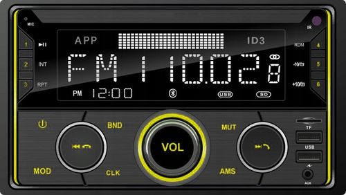 RADIO SAMOCHODOWE 2-DIN BLUETOOTH USB SD RDS LCD RGB MIKROFON PILOT ZESTAW na Arena.pl