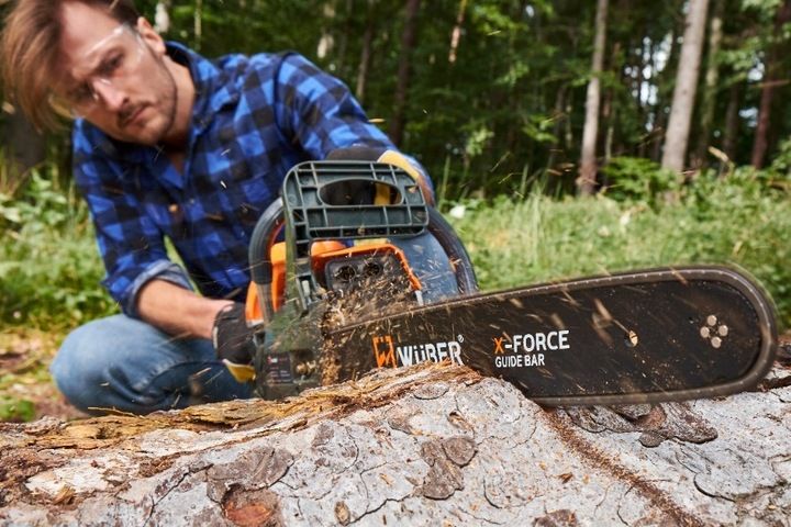 PIŁA SPALINOWA PILARKA DO DREWNA ŁAŃCUCHOWA 5,7KM +2 PROWAD +OLEJ +2x ŁAŃC. zdjęcie 2