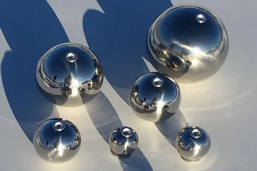 Srebrna kula lustrzana Ø 10 cm - gwintowana na Arena.pl