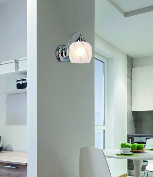 Prego lampa kinkiet chromowy 1x40W E27 klosz bezbarwny zdjęcie 10