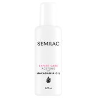 SEMILAC Aceton Expert Care zmywacz lakieru hybrydowego z olejem makadamia 125ml