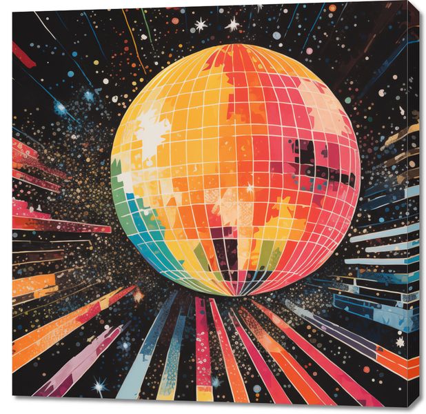 Obraz 90x90cm Disco Gra! zdjęcie 1