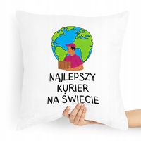 Poduszka Prezent Dla Najlepszego Kuriera Z Nadrukiem Ze Zdjęciem