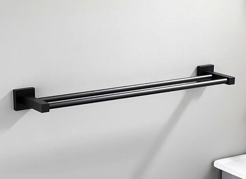 Wieszak Ścienny Łazienkowy Na Ręczniki Czarny 40Cm na Arena.pl