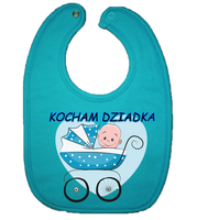 Śliniaczek Bawełniany Kocham Babcię