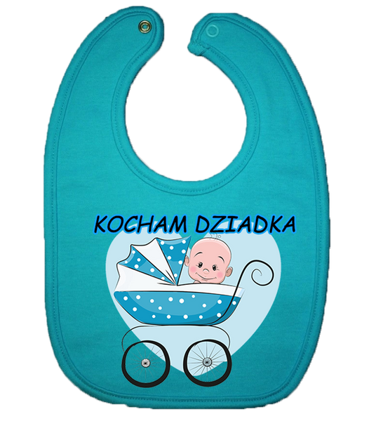 Śliniaczek Bawełniany Kocham Babcię zdjęcie 1