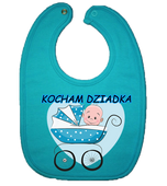 Śliniaczek Bawełniany Kocham Babcię