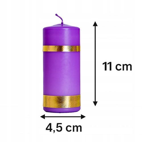 ŚWIECE ADWENTOWE ZESTAW ŚWIEC ADWENTOWYCH komplet do 3x fiolet 1x róż 11 cm na Arena.pl