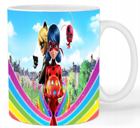 Kubek ceramiczny Biedronka i Czarny Kot - Miraculous