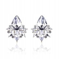 Kolczyki sztyfty cyrkonie srebrne