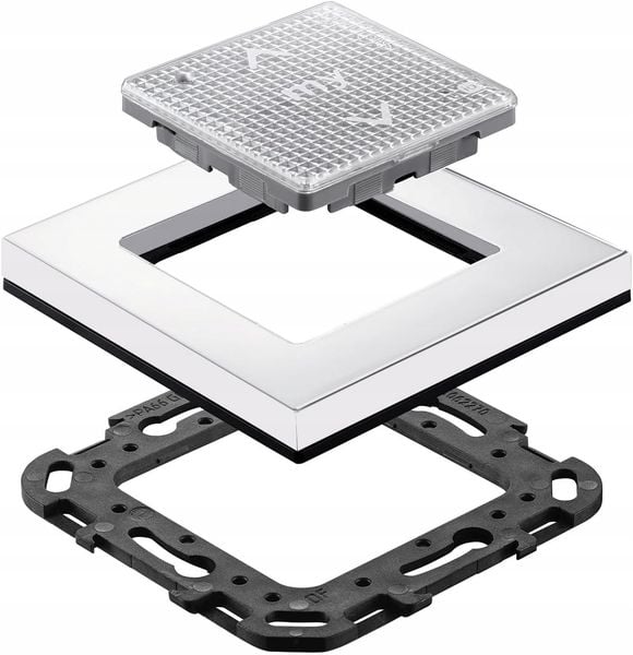 Ramka pojedyncza Somfy biały połysk zdjęcie 2