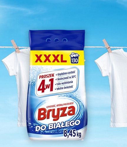 BRYZA Proszek do Prania BIAŁYCH UBRAŃ BEZ PLAM ZABRUDZEŃ Świeżość Czystość na Arena.pl