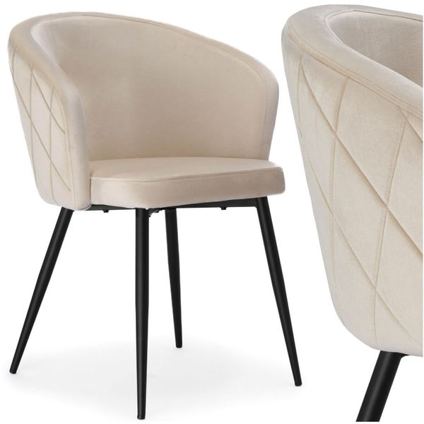 Krzesło HAMPTON VELVET beżowe zdjęcie 11