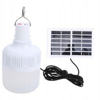 50W LAMPA SOLARNA ŻARÓWKA LED USB TURYSTYCZNA KEMPINGOWA