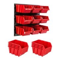 Tablica warsztatowa narzędziowa 386 x 390 mm ścianka garaż 9 kuwet