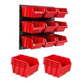 Tablica warsztatowa narzędziowa 386 x 390 mm ścianka garaż 9 kuwet