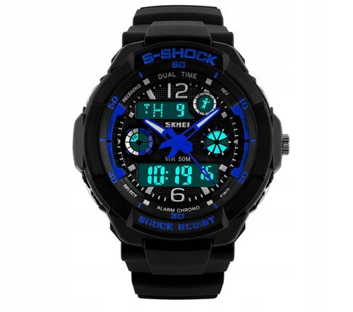 Zegarek dziecięcy SKMEI elektroniczny stoper data alarm podświetlenie na Arena.pl