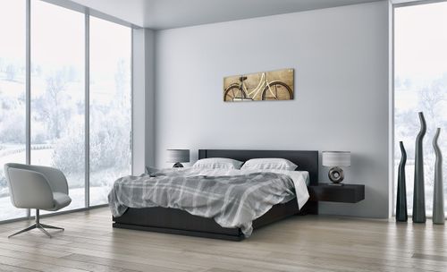 Obraz Na Płótnie - Rower Mur Tablica - 90X30 Cm - Ca90X30-3764 na Arena.pl
