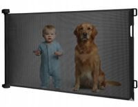 BRAMKA ZABEZPIECZAJĄCA NA SCHODY DRZWI ROZSUWANA MOCNA BARIERKA 160 X 80CM