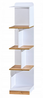 Nowoczesny Regał Otwarty Biały + Dąb Nash 35 cm LONER DL 3 kolory