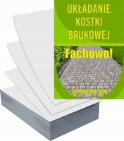 Ulotki A4 reklamowe firmowe 1000szt UKŁADANIE KOSTKI BRUKOWEJ