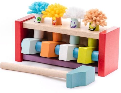 SKACZĄCE KLAUNY GRA EDUKLACYJNA DREWNIANY MŁOTEK na Arena.pl