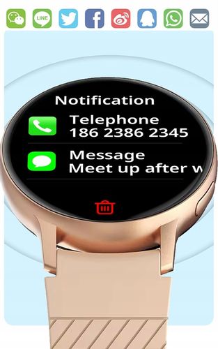 SMARTWATCH ZEGAREK DAMSKI POLSKIE MENU ROZMOWY WIADOMOŚCI 4 PASKI na Arena.pl