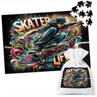 PUZZLE TRADYCYJNE - DESKOROLKA SKATE SPORT OLLIE - 70 el