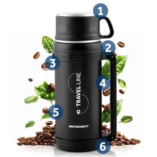 Termos próżniowy 1500 ml BD-781 czarny na Arena.pl