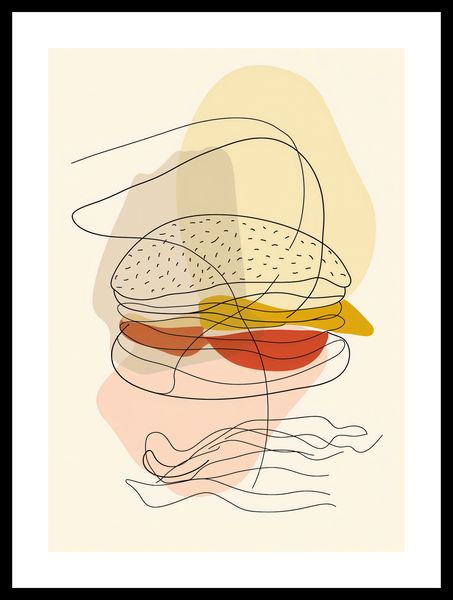 Plakat 29,7x42cm Cieniutki Burger zdjęcie 3